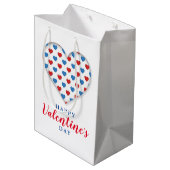 Rood en blauw hart medium cadeauzakje (Achterkant Gekanteld)