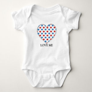 Rood en blauw hart romper