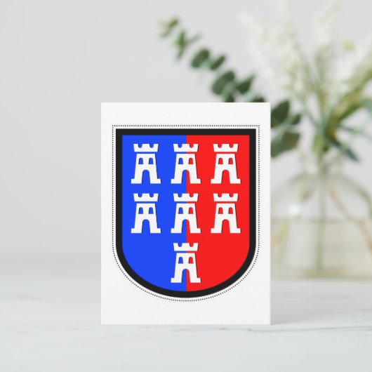 Rood en Blauw, het moet zijn Briefkaart (Staand voorkant)