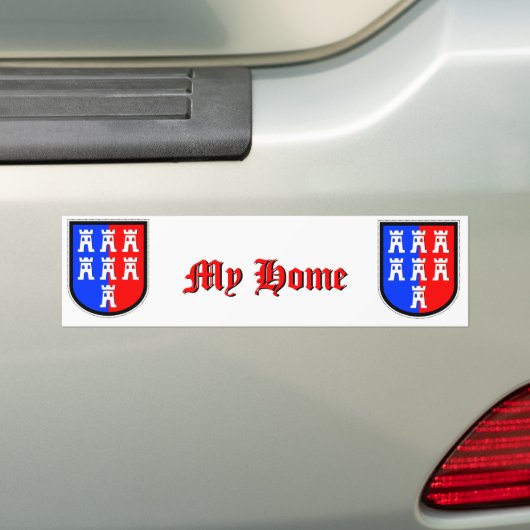 Rood en Blauw, het moet zijn Bumpersticker (Op auto)