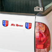 Rood en Blauw, het moet zijn Bumpersticker (Op Truck)