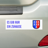 Rood en Blauw, het moet zijn Bumpersticker (Op auto)