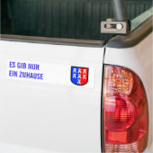 Rood en Blauw, het moet zijn Bumpersticker (Op Truck)