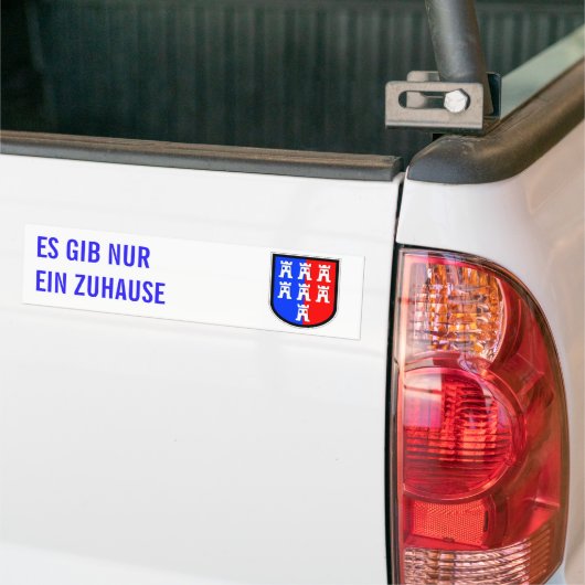 Rood en Blauw, het moet zijn Bumpersticker (Op Truck)