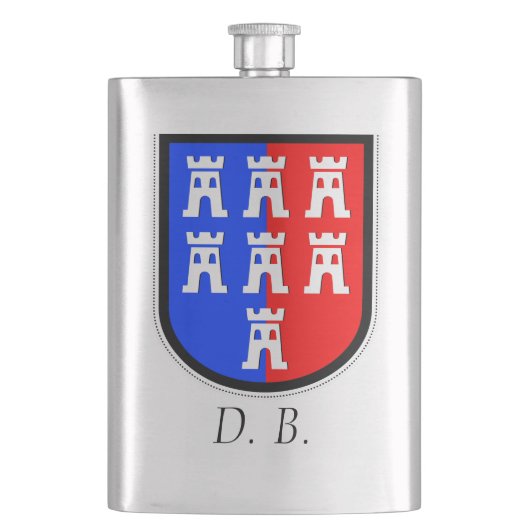 Rood en Blauw, het moet zijn Heupfles (Voorkant)