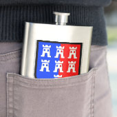 Rood en Blauw, het moet zijn Heupfles (Voorbeeld)