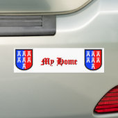 Rood en Blauw, het moet zo zijn Bumpersticker (Op auto)