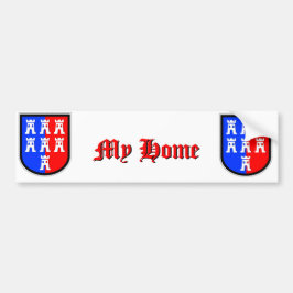 Rood en Blauw, het moet zo zijn Bumpersticker