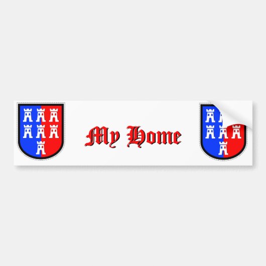 Rood en Blauw, het moet zo zijn Bumpersticker (Voorkant)