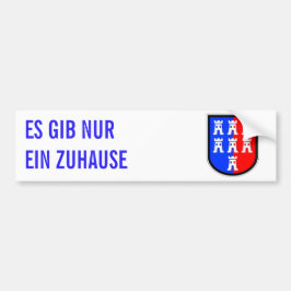 Rood en Blauw, het moet zo zijn Bumpersticker