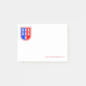 Rood en Blauw, het Saksisch Post-it® Notes (Voorkant)