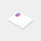 Rood en Blauw, het Saksisch Post-it® Notes (Schuin)