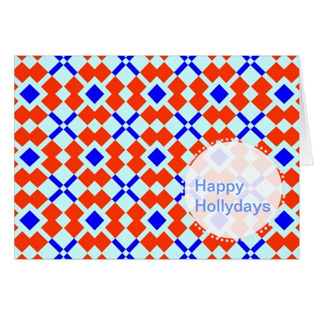 Rood en blauw, het Saxonisch (Voorkant Horizontaal)