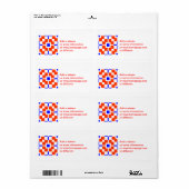 Rood en blauw, het Saxonisch Etiket (Full Sheet)