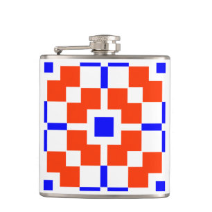 Rood en blauw, het Saxonisch Heupfles