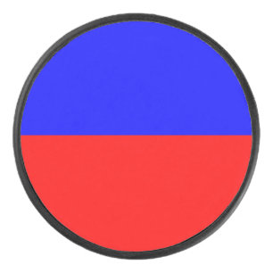Rood- en blauw Hockey Puck