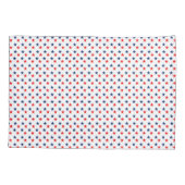 Rood en blauw Hoesje Kussensloop (Achterkant-Links)