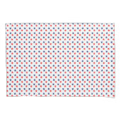 Rood en blauw Hoesje Kussensloop (Voorkant-Links)