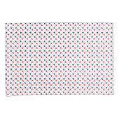 Rood en blauw Hoesje Kussensloop (Voorkant-Rechts)