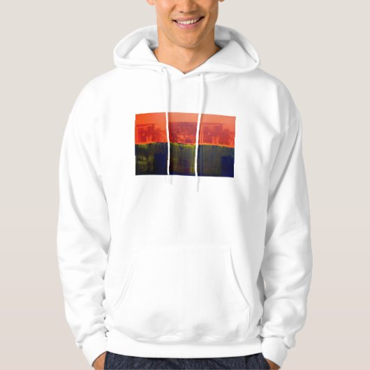 Rood en blauw hoodie (Voorkant)