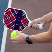 Rood en Blauw Houndstooth Plaid