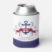 Rood- en blauw-inkepingen voor autisch anker blikjeskoeler (Blikje Voorkant)