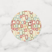 Rood en Blauw Kerstboom Feestje Confetti (Kleine voorkant)