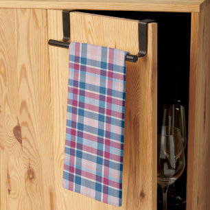 Rood en Blauw Klassiek Rutpatroon Theedoek
