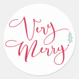 "Rood en blauw Klassieke Ronde Sticker