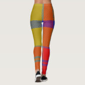 Rood en blauw leggings (Achterkant)
