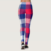 Rood en blauw leggings (Achterkant)