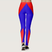 Rood en Blauw Leggings (Achterkant)