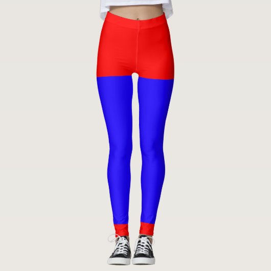 Rood En Blauw Leggings (Voorkant)