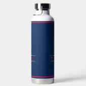Rood en Blauw met Monogram Waterfles (Rechts)