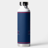 Rood en Blauw met Monogram Waterfles (Links)