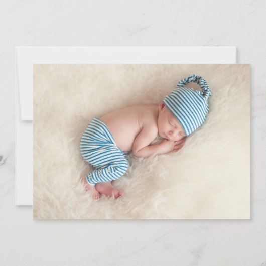 Rood en blauw momentopname 2 Aankondiging van gebo (Achterkant)