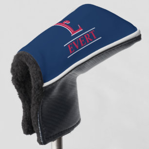 Rood en blauw Monogrammed Putter Head Hoesje Golfheadcover