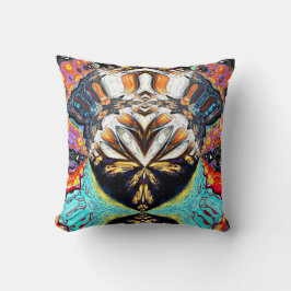 Rood en blauw Multicolor Abstract Sierkussen