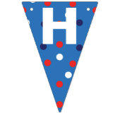 Rood en blauw op 4 juli vlaggetjes (Tweede vlag)