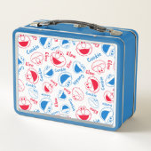 Rood en blauw patroon (Achterkant)