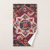 Rood en blauw Perzisch ontwerp Bad Handdoek (Handdoek)
