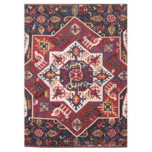 Rood en blauw Perzisch ontwerp