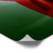 Rood en blauw petals poster (Hoek)