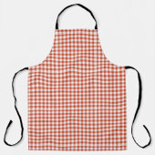 Rood en Blauw Plaid Patter Schort (Voorkant)