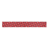 Rood- en blauw-pooldots Modern Cute Elegant Classy Grosgrain Lint (Voorkant)