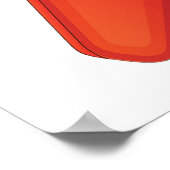 Rood en blauw Poster (Hoek)