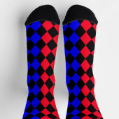 Rood en blauw punk Legging Sokken (Top)