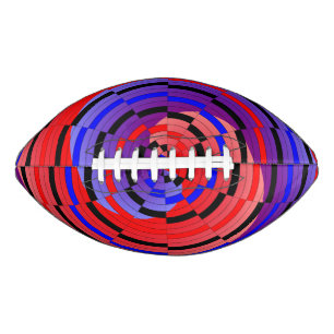 Rood en blauw randapparaat van Kenneth Yoncich American Football