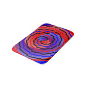 Rood en blauw randapparaat van Kenneth Yoncich Badmat (Gekanteld)