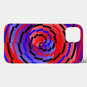 Rood en blauw randapparaat van Kenneth Yoncich Case-Mate iPhone Case (Achterkant (horizontaal))